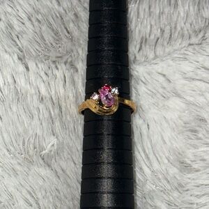 NEW Ring with Pink, Blue, Clear and Red Stones size 6.5
